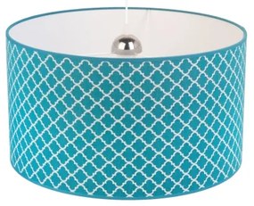 Duolla - Lampadario a sospensione con filo MAROKO 1xE27/40W/230V diametro 45 cm turchese/bianco