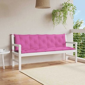 Cuscini Per Panca 2 Pz Rosa İn Tessuto Oxford /