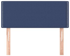 Testiera blu 100x5x78/88 cm in tessuto