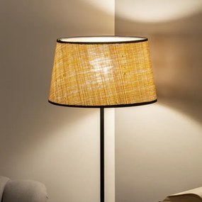 Brilagi - Lampada da terra LED CERIA 1xE27/40W/230V Ø 35 cm beige/nero