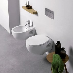 Coppia sanitari sospesi scarico a parete k04 bianco lucido WC: P 44 x L 36 x H 27 cm, bidet: P 26 x L 32 x H 24 cm