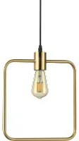 Lampadario minimal ottone anticato industrial cm 29