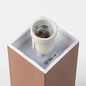 Brilagi - Lampada da esterno con 2 prese SCHUKO NOVA, 1xE27/15W/230V, 40 cm, IP44, marrone