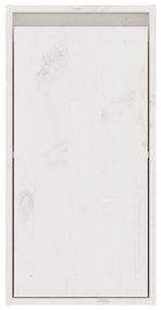 Pensile bianco 30x30x60 cm in legno massello di pino