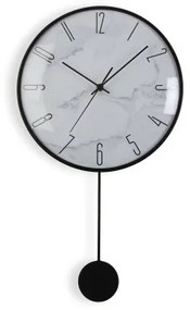 Orologio da Parete Versa Pendolo Metallo Cristallo Legno MDF 4,5 x 56 x 29 cm