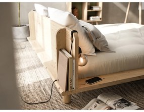 Letto matrimoniale in legno di pino con griglia 180x200 cm Peek - Karup Design