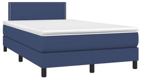 Giroletto a molle con materasso blu 120x200 cm in tessuto