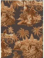 House of Hackney Carta da parati Sumatra - Midnight/ Terracotta