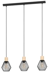 Eglo 44094 - Lampadario a sospensione con filo PALMORLA 3xE27/60W/230V