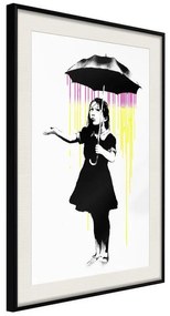 Poster  Banksy: Nola  Cornice Quadri Cornice nera con pass-partout, Larghezza x Altezza Home decor 30x45