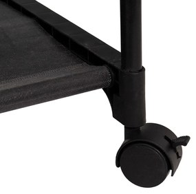 Stand appendiabiti nero in metallo su ruote 84x43x156 cm – Casa Selección