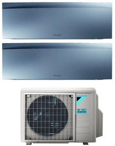 Daikin - Climatizzatore Condizionatore Bluevolution Dual Split Inverter serie emura silver iii 9+15 con 2MXM68N R-32 Wi-Fi Integrato 9000+15000