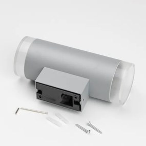 Brilagi - Applique da esterno MATERA 2xGU10/30W/230V grigio IP54