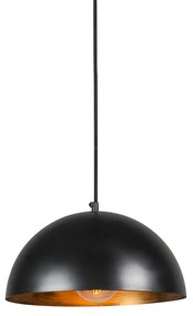 Lampada a sospensione industriale nera con oro 35 cm - Magna Eco