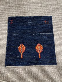 Gabbeh Tappeto persiano 40x40 Blu (Iran) Annodato A Mano