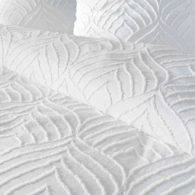 Set copripiumino e federa bianco in microfibra per letto singolo 140x200 cm Heltie – douceur d'intérieur