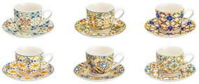Set di 6 tazze con piattini Medicea - Brandani