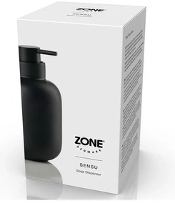 Dispenser per sapone nero in gres 300 ml Sensu – Zone