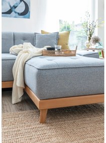 Divano letto a U azzurro, angolo sinistro Dazzling Daisy - Miuform