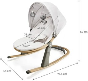 KINDERKRAFT - Sdraietta ELSU, grigia