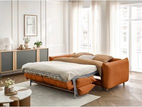 Divano arancione allungabile 214 cm Ernest – Bobochic Paris