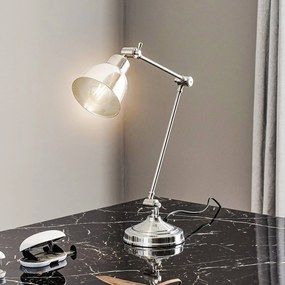 Euluna Lampada da tavolo Emoti, cromata, altezza 45 cm, regolabile