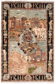 Tabriz Tappeto 270x180 (Iran) Annodato A Mano