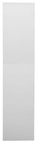 Armadio per ufficio grigio chiaro 90x40x180 cm in acciaio