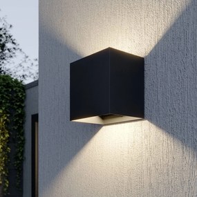 Applique da esterni a LED Evie Lucande, Alluminio / Grigio / Zincato, Alluminio, Moderno, Applique LED da esterni