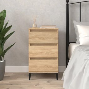 Comodino Rovere Sonoma 40x35x70 Cm İn Legno Multistrato /