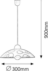Rabalux 1844 - Lampadario ADA 1xE27/60W/230V