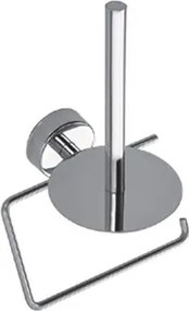 Kamalu - Portarotolo con gancio e barra verticale in acciaio inox lucido installazione a muro | Monde-C