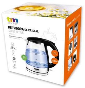 Bollitore TM Electron 1,7 L Cristallo Vetro Borosilicato