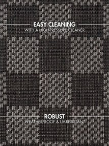 Tappeto da interno/esterno nero/color crema 160x230 cm Haringey Dorothy – Ted Baker