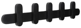 Appendiabiti da parete nero in legno di frassino Merry - Hübsch