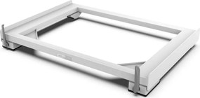 Meliconi 656149 -Base antivibrante per lavatrice con ruote estraibili 47 cm bianca