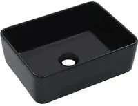 Lavandino 40x30x13 cm in Ceramica Nero cod mxl 45389