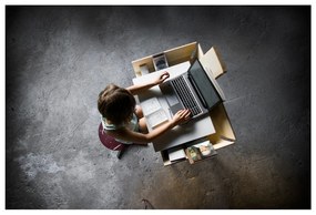 Scrivania bianca con 1 cassetto Scrivania My Writing - EMKO