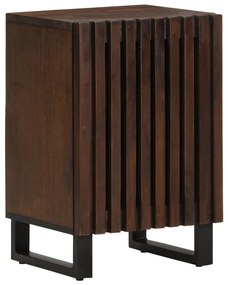 Mobiletto Da Bagno Marrone 38x34x58 Cm Legno Di Mango /