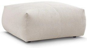 Poggiapiedi color crema con rivestimento in velluto a coste Voltaire – Bobochic Paris