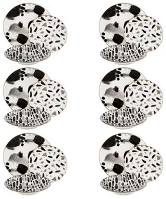 Servizio 18 piatti porcellana Urban nero