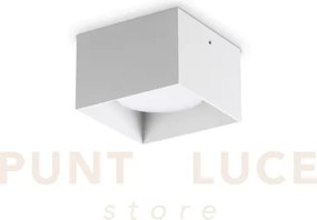 Spike quadrato faretto 1 luce attacco gx53 lampadina inclusa bianco