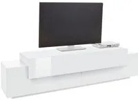 Mobile Porta Tv Moderno 200x45x51,5cm - CELESTIA Colore: bianco laccato