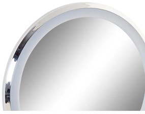 Specchio Ingranditore con LED DKD Home Decor Argentato Bambù (20 x 14 x 34 cm)
