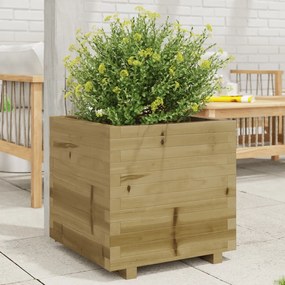 Fioriera Da Giardino 50x50x49,5 Cm İn Legno Di Pino Impregnato /