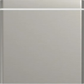 Applique da soffitto Quadrata GU10 IP54 in Alluminio e Vetro - Inox