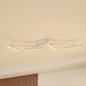 Lindby Faretto LED Eldrin, bianco, a 4 luci, punti luce
