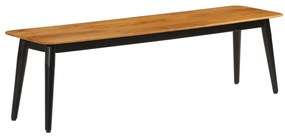 Panca 160x40x45 Cm İn Legno Massello Di Mango E Ferro /