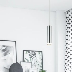 Lampadario a sospensione con filo ARMIN 1xGU10/10W/230V cromo lucido