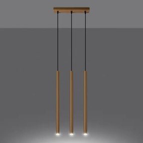 Sollux SL.1171 - Lampadario a sospensione con filo PASTELO 3xG9/8W/230V oro